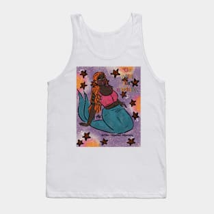 Go wild for awhile black mermaid Tank Top